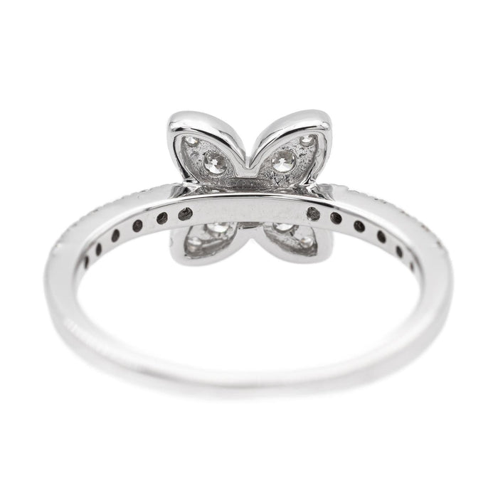 Bague 45 Bague Fleur Or blanc Diamant 58 Facettes 2653077CN