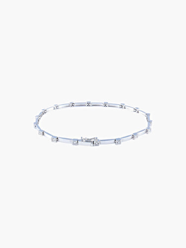Bracelet Bracelet Or Blanc Diamants 58 Facettes