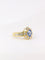 Bague Bague marguerite saphir ovale diamants 58 Facettes J25