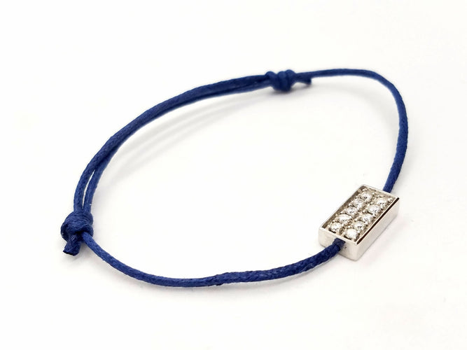 Bracelet Bracelet Cordon Or blanc Diamant 58 Facettes 578831RV