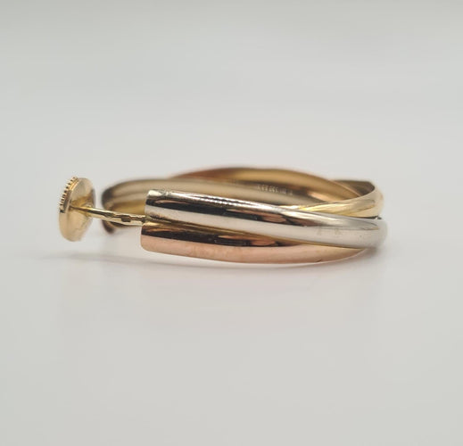 Boucles d'oreilles Boucles d'oreilles 3 ors 18 carats 58 Facettes