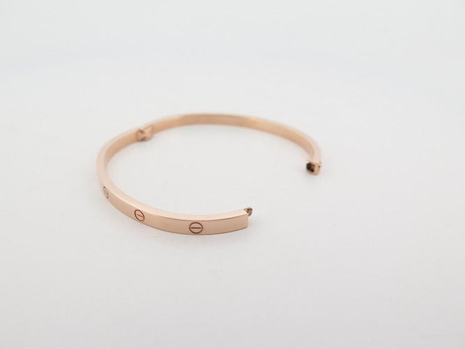 Bracelet bracelet CARTIER love pm 15 cm or rose 18k 58 Facettes 257579