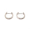 Boucles d'oreilles Boucles d'oreilles créoles or blanc diamants 58 Facettes
