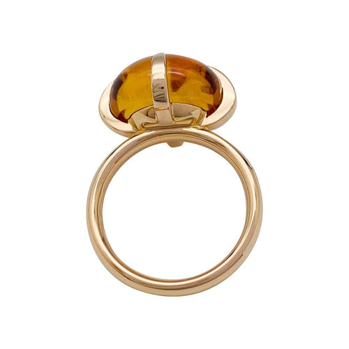 Bague 50 Bague Pomellato "Veleno" or rose et citrine. 58 Facettes 31400