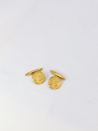 Boutons de Manchette BECKER - Boutons de manchette Art-Nouveau Or jaune 58 Facettes J291