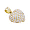 Pendentif Pendentif Coeur or jaune et diamants. 58 Facettes 32610