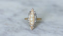 Bague 59 Bague marquise perles et diamants 58 Facettes