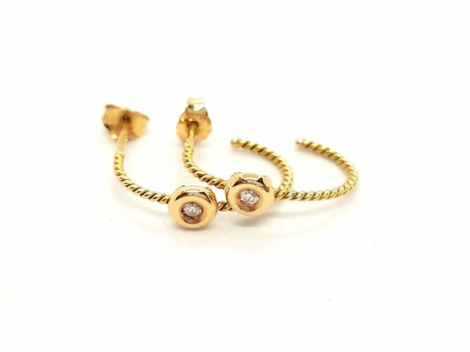 Boucles d'oreilles Boucles d'oreilles Or rose Diamant 58 Facettes 579275RV