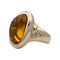 Bague 51 Bague Cartier, "Baignoire", or jaune, citrine. 58 Facettes 32936