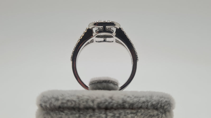 Bague 54 Bague en Or blanc, diamants 58 Facettes