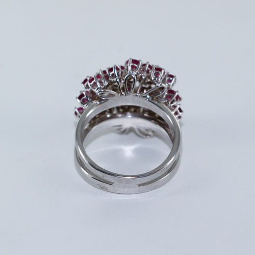 Bague Bague jupe rubis et diamants 58 Facettes