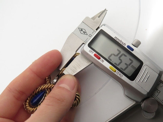 Broche broche VAN CLEEF & ARPELS pendentif croix cabochon lapis lazuli diamants 58 Facettes 257360