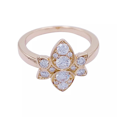Bague 47 Bague Cartier, "Inde Mystériseuse", or rose, diamants. 58 Facettes 32433