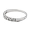 Bague 55 Bague Demi alliance Or blanc Diamant 58 Facettes 2601751CN