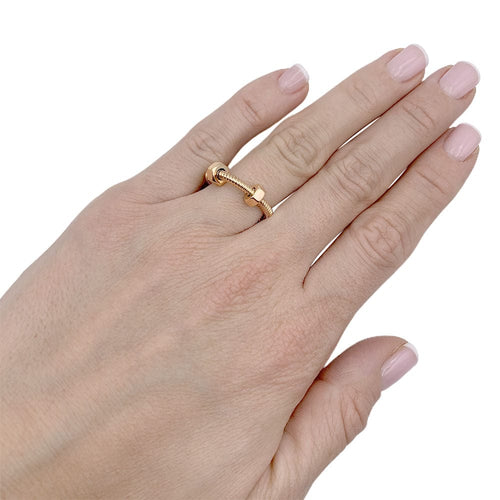 Bague 51 Bague Cartier, "Ecrou de Cartier", or rose. 58 Facettes 33219