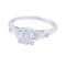 Bague 53 Bague solitaire encadré de diamants baguette. 58 Facettes 32529