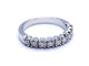 Bague 53 Bague Demie alliance Or blanc Diamant 58 Facettes 578775RV