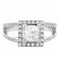 Bague 54 Bague Princesse Or blanc Diamants 58 Facettes 31E00842