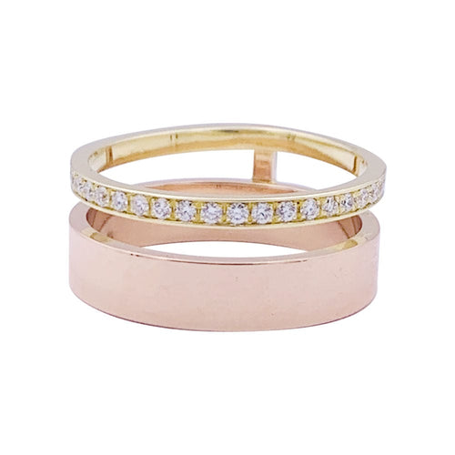 Bague 53 Bague Repossi, "Berbère", deux ors et diamants. 58 Facettes 33387