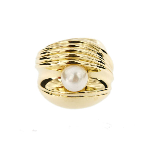 Bague 55 Bague bandeau perle 58 Facettes 29788A