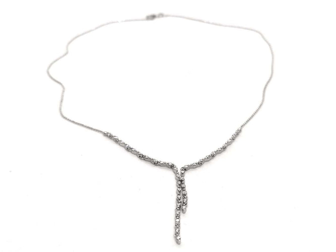 Collier Collier Cravate Or blanc Diamant 58 Facettes 1819824CN