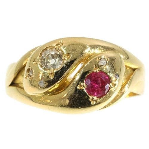 Bague 54 Bague rubis et diamants 58 Facettes 13323-0105