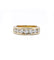 Bague 51 / Jaune / Or 750‰ Demi-alliance Diamants 1.12 carats 58 Facettes 220519R