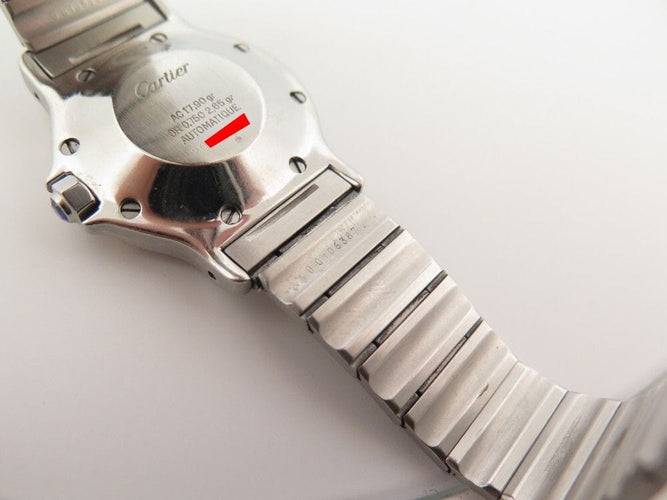 Montre vintage montre CARTIER santos octogonale 30 mm or & acier automatique 58 Facettes 253775