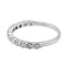 Bague 52 Bague Demi alliance Or blanc Diamant 58 Facettes 2513750CN