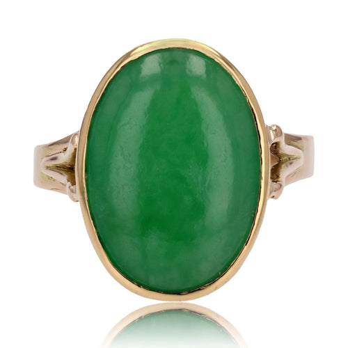 Bague 61 Bague jade vintage en or 58 Facettes 23-323