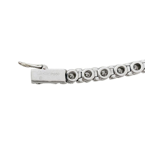 Bracelet Bracelet ligne Cartier, "Lignes Essentielles", platine, diamants. 58 Facettes 31146