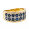 Bague 52 Bague Bandeau Or jaune Saphir 58 Facettes 2662592CN