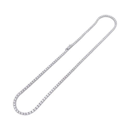 Collier Collier rivière or blanc, diamants. 58 Facettes 32712