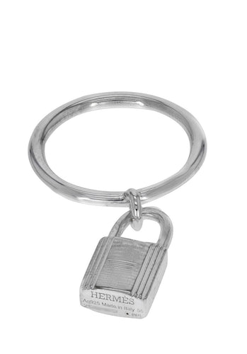 Bague 55 Bague HERMES Amulettes Cadenas 58 Facettes 62325-58341