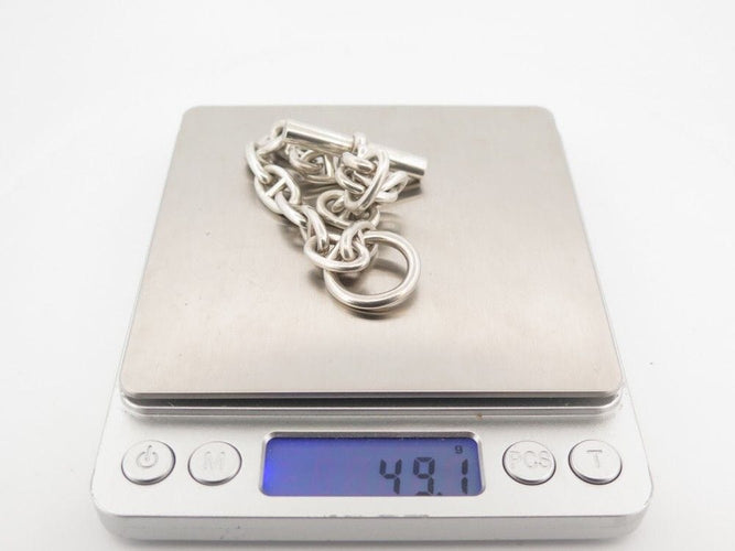 Bracelet bracelet HERMES chaine d'ancre mm argent 925 58 Facettes 255999