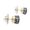 Boucles d'oreilles Puces Pomellato, "Nudo", deux ors, diamants bruns. 58 Facettes 33225