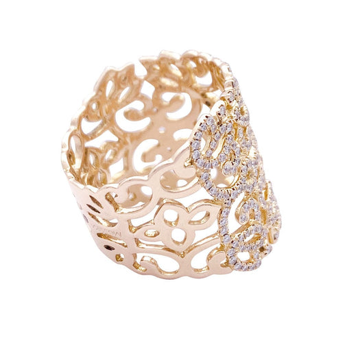 Bague 53 Bague Messika, "Eden" or rose et diamants. 58 Facettes 33303