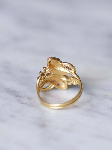 Bague Serpents enroulés or et saphirs 58 Facettes