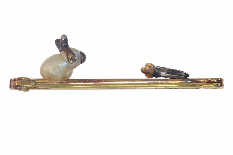 Broche Broche Diamants Lapin avec une carotte 58 Facettes 23139-0136