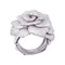 Bague 58 Bague "Rose" or blanc, diamants. 58 Facettes 33377