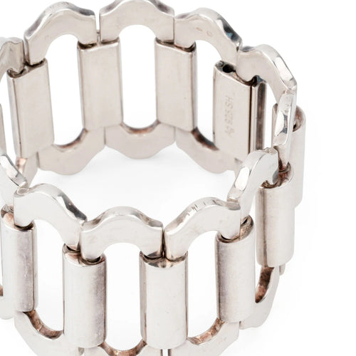 Bracelet HERMES - Bracelet Argent modèle Ondine 58 Facettes 1
