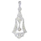 Pendentif Pendentif diamant platine vintage des années 1930 58 Facettes 24002-0098