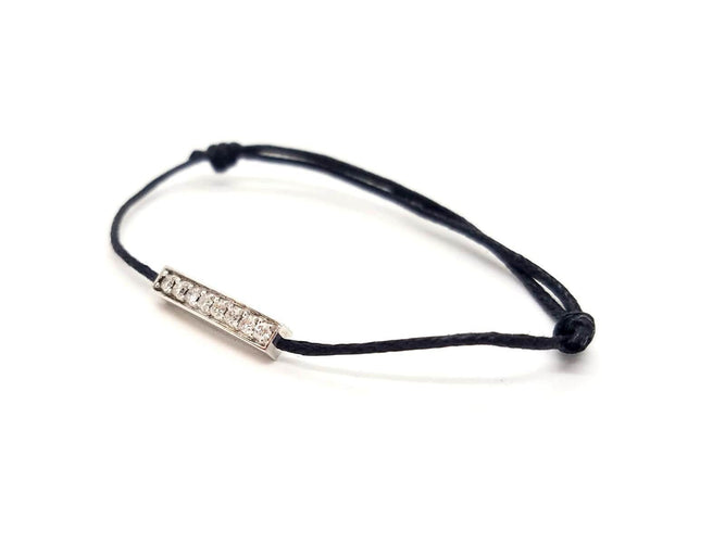 Bracelet Bracelet Cordon Or blanc Diamant 58 Facettes 578868RV