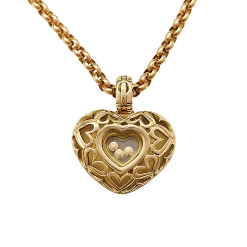 Collier Collier Chopard "Happy Diamonds" en or jaune, diamants. 58 Facettes 31010