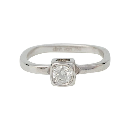 Bague 50 Bague Dinh Van, "Le Cube Diamant", or blanc, diamant. 58 Facettes 31304
