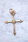 Pendentif Croix Jeannette ancienne régionale en or rose 18Kt 58 Facettes