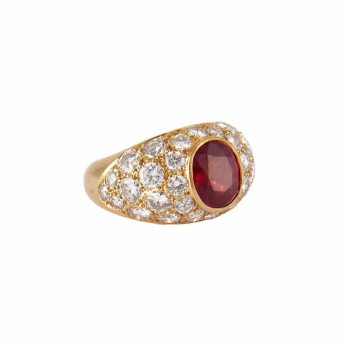 Bague BAGUE JONC, RUBIS & DIAMANTS 58 Facettes BO/230004 STA