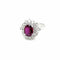 Bague Bague en grappe de diamants rubis de 1,94 carat certifiée par le domaine 58 Facettes