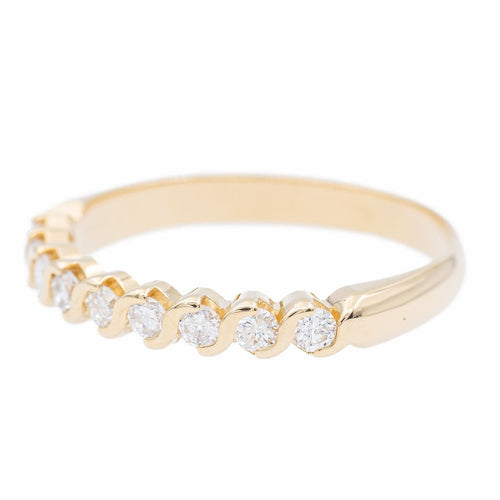 Bague 54 Bague Alliance Or jaune Diamant 58 Facettes 2282673CN