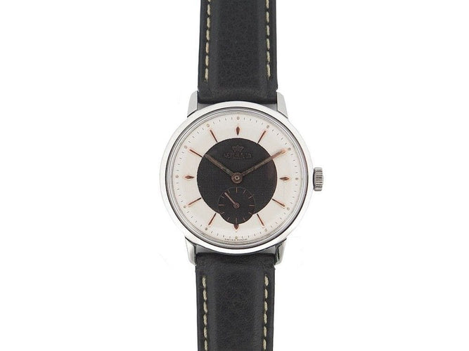 Montre vintage montre LEMANIA two tone 35 mm mecanique acier palladier 58 Facettes 250830